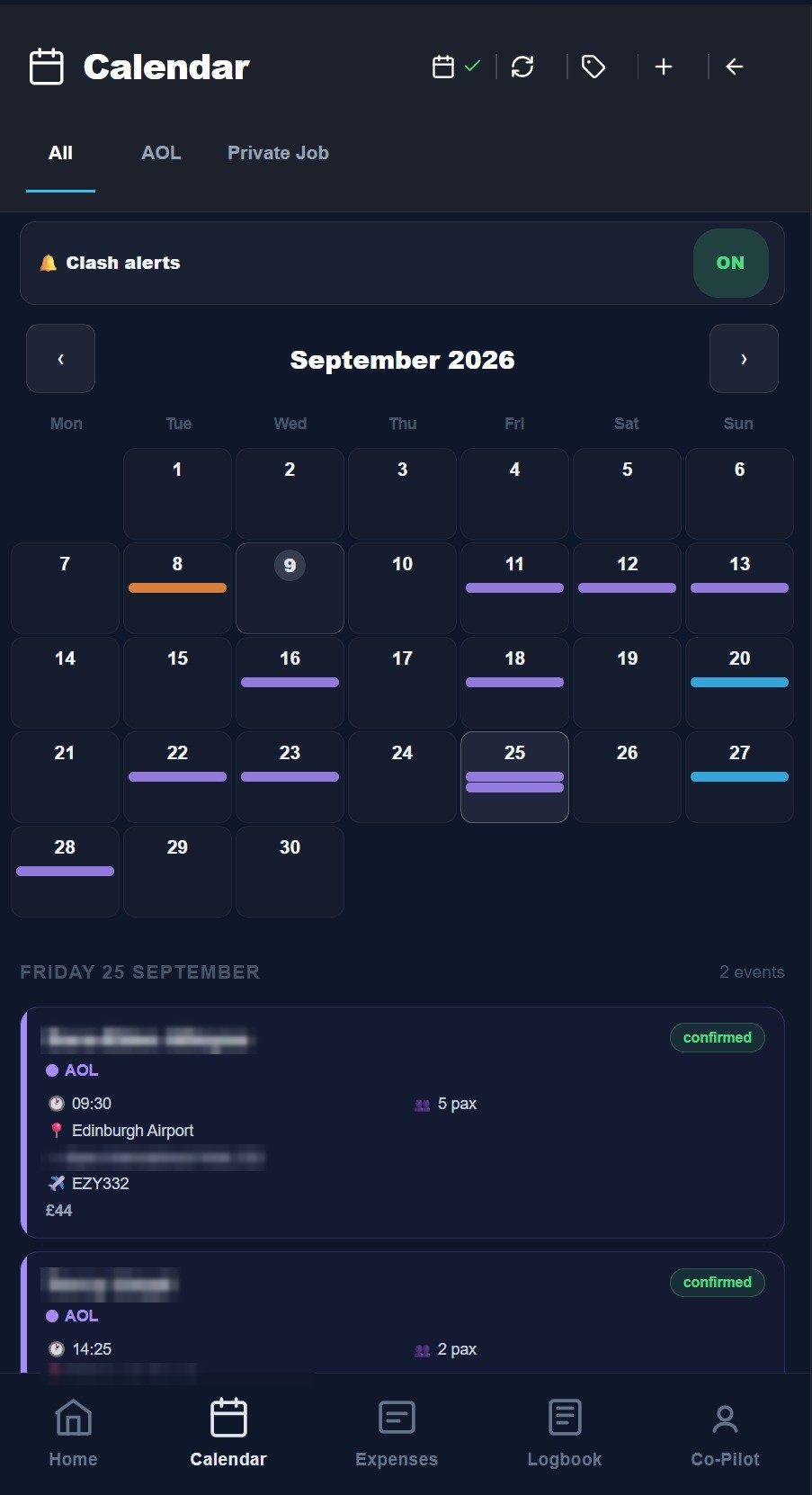 Calendar sync